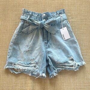 Tricot paper bag Jean shorts Size M